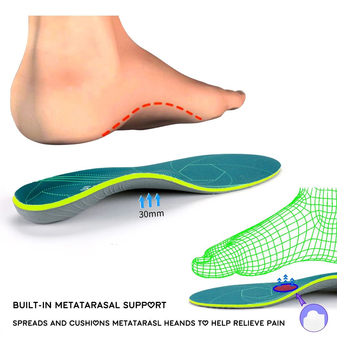 OrthoStep Arch Support Insoles