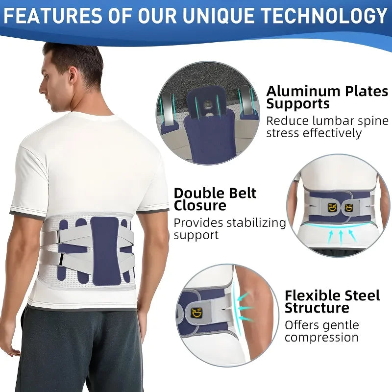 OrthoGuard Adjustable Lumbar Support Belt