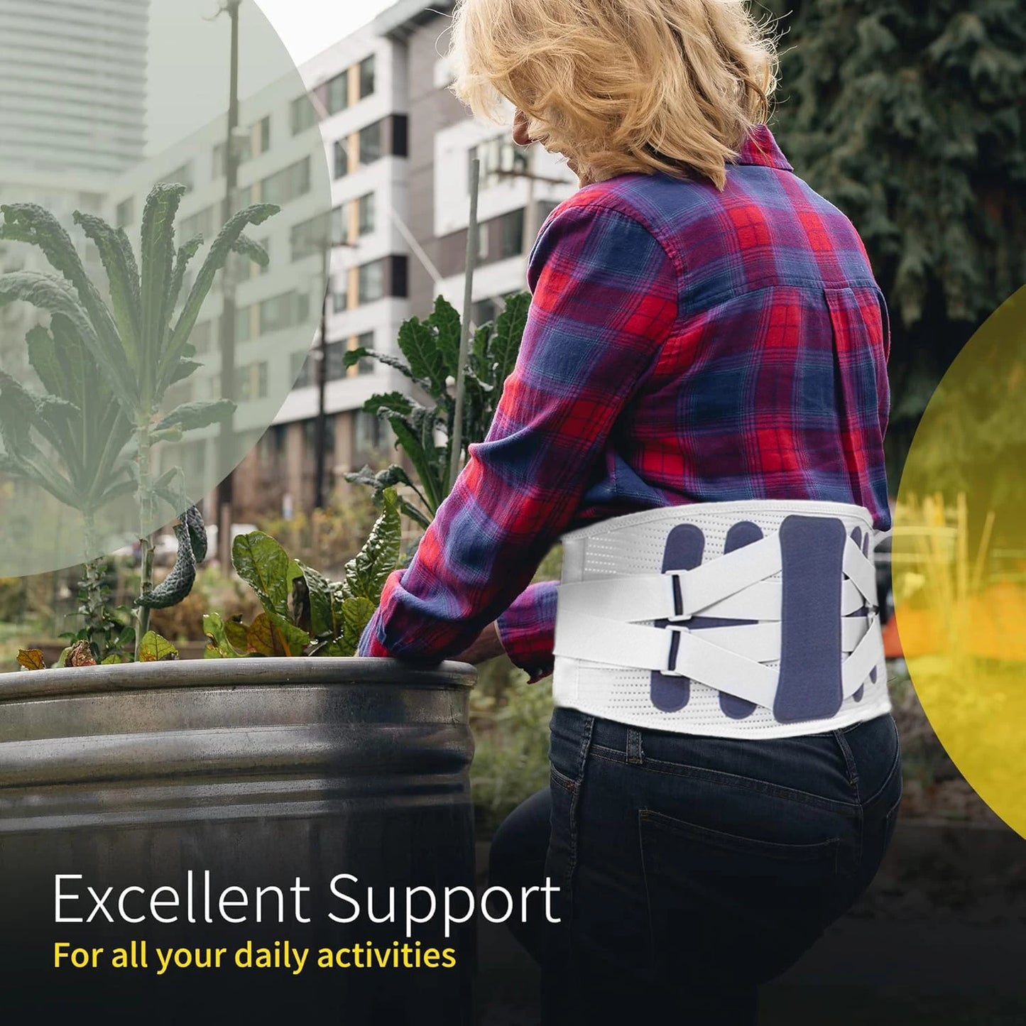 OrthoGuard Adjustable Lumbar Support Belt