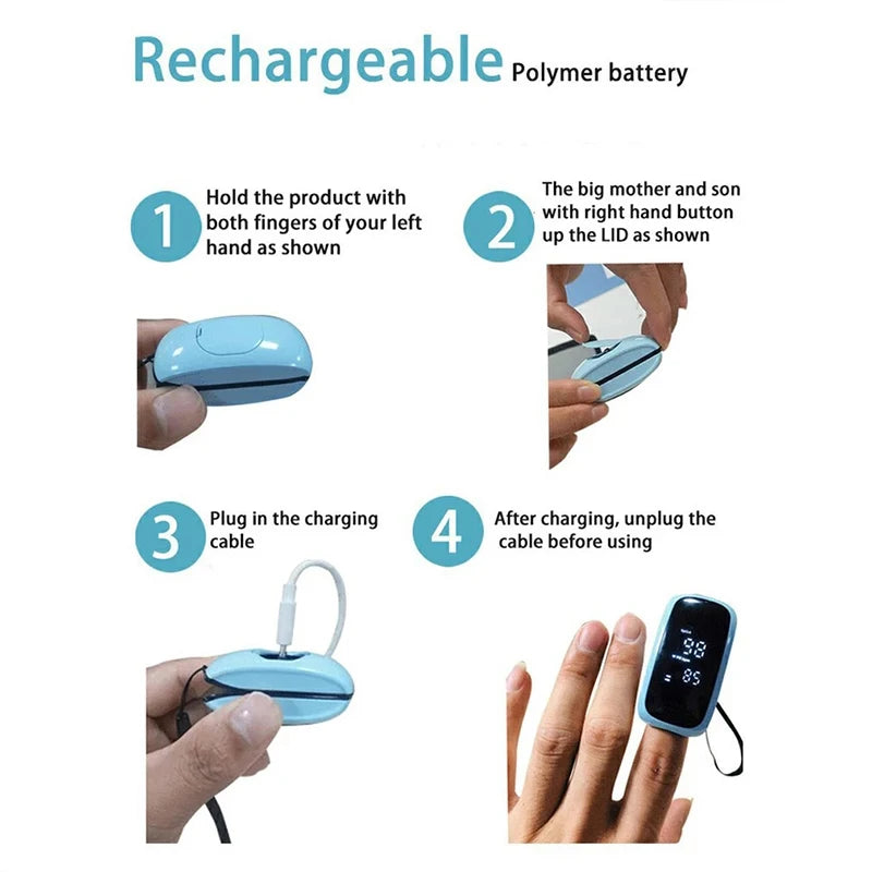 Rechargeable Fingertip Pulse Oximeter