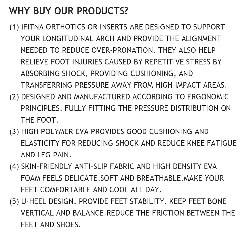 OrthoStep Arch Support Insoles