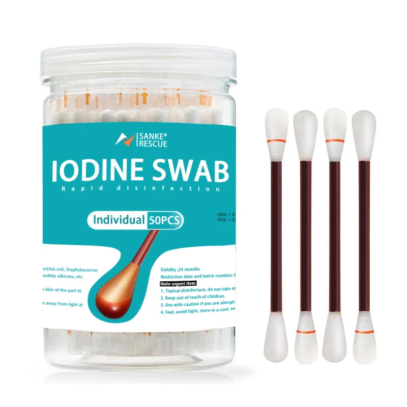 MediClean 50PCS Disposable Alcohol Cotton Swabs