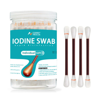 MediClean 50PCS Disposable Alcohol Cotton Swabs