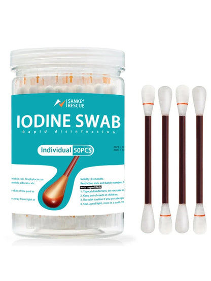 MediClean 50PCS Disposable Alcohol Cotton Swabs
