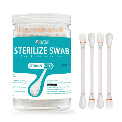 MediClean 50PCS Disposable Alcohol Cotton Swabs
