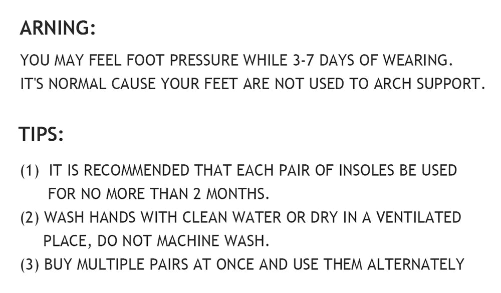 OrthoStep Arch Support Insoles